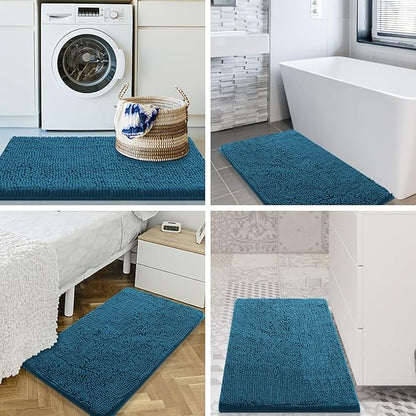 Smiry Luxury Chenille Bathroom Rugs 36x24, Extra Soft and Absorbent Shaggy Bath - Image 8