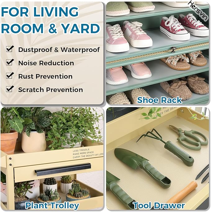 Hersvin Shelf Liners 16 in x 20 ft EVA Drawer Mats, Non-Adhesive Cupboard - Image 9