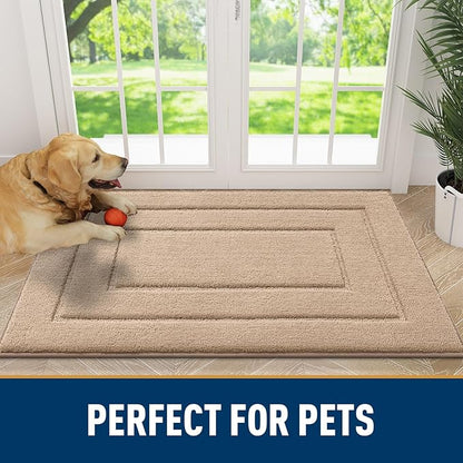 Smiry Dog Door Mat for Muddy Paws, Absorbs Moisture and Dirt, Low-Profile - Image 7