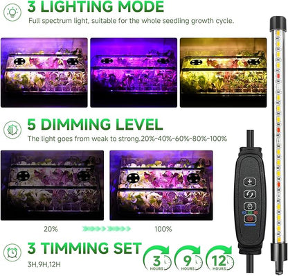 Seed Starter Trays with Grow Lights, Color Change Grow Lights - Image 2