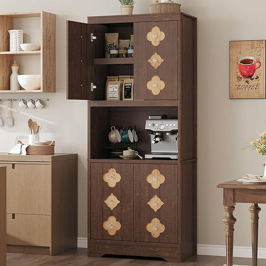 Garvee 72" Tall Pantry Cabinet, Kitchen Hutch Storage Cabinet by Garvee