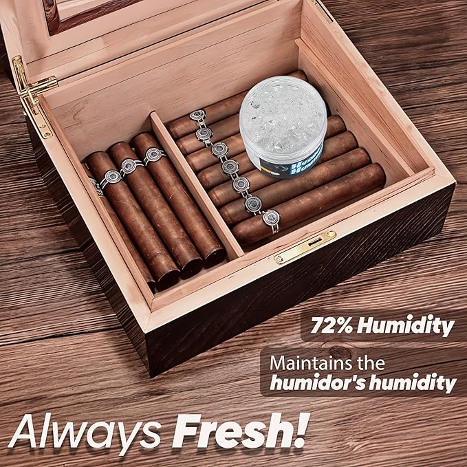 Hydro-Gel Cigar Humidor Humidifier 4oz Jar Convenient & Easy All In One Solution - Image 2