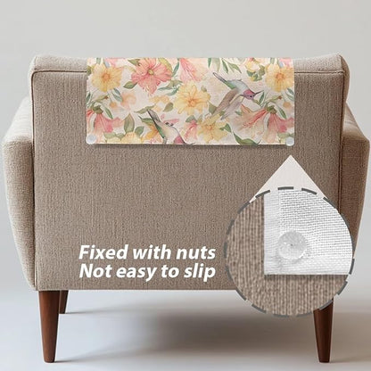 Hummingbird Lily Headrest Cover - Image 6