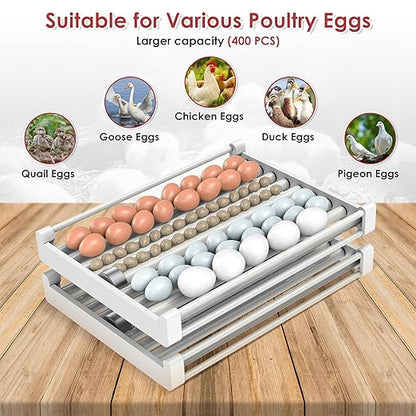 Egg Incubator with Automatic Egg Turning and Humidity Control 400 pcs, HHPPL - Image 6