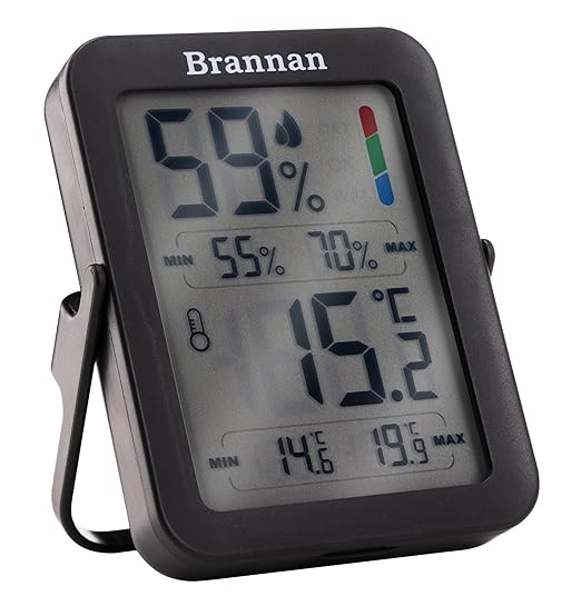 Brannan Max Min Thermometer Room Indoor Humidity Meter Hygrometer by Brannan