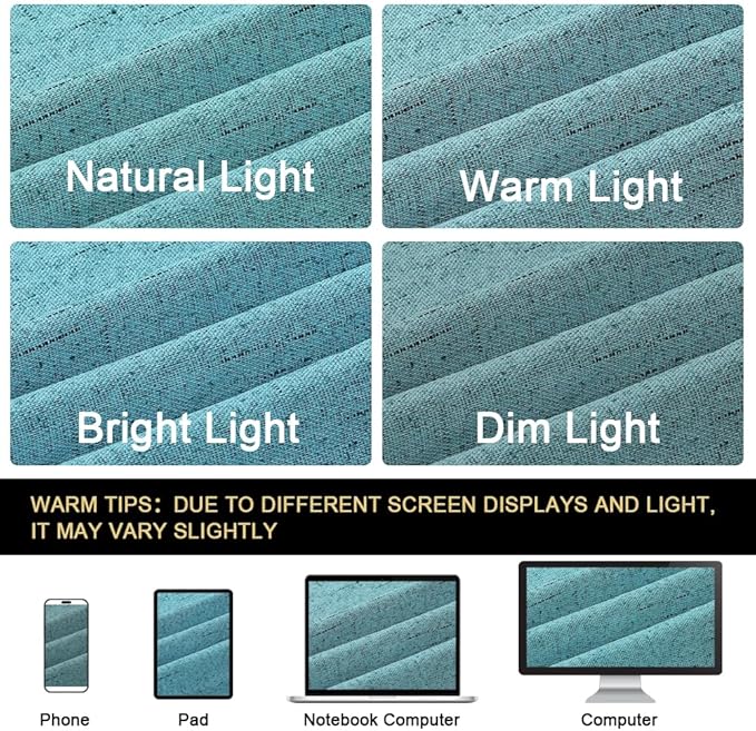 PrinceDeco 100% Blackout Linen Curtains - Image 8
