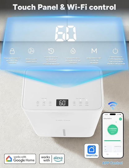 2500 Sq.Ft Dehumidifier for Home Basement 34 Pints Max - Image 3