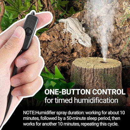 REPTIZOO Reptile Humidifier Fogger, Tree Trunk Humidifier - Image 6