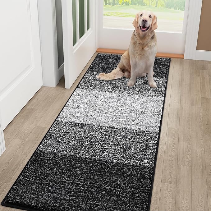 Smiry Dog Door Mat for Muddy Paws, Absorbs Moisture and Dirt, Low-Profile by Smiry