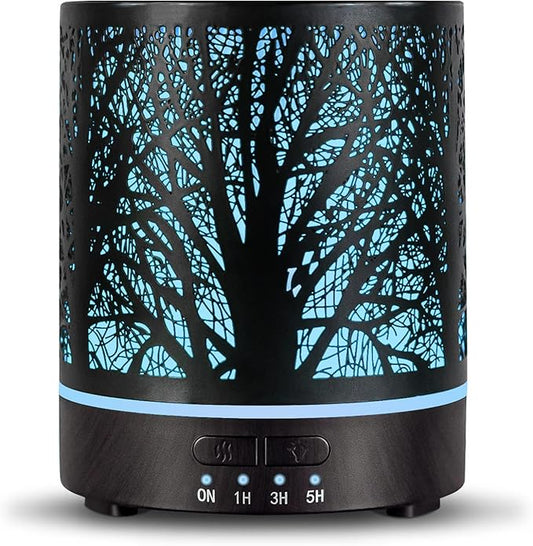 Essential Oil Diffuser Aromatherapy Diffuser -300ml Metal Electric Ultrasonic by EQUSUPRO