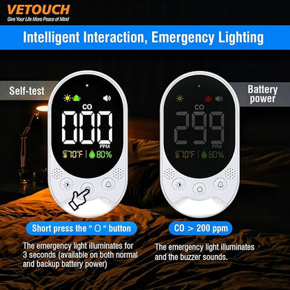 Portable Carbon Monoxide Detector Plug, Upgraded Version Configure Emergency - Image 6