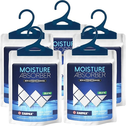Moisture Absorber Sachets Activated Charcoal 7.5 oz/212g by Zarpax