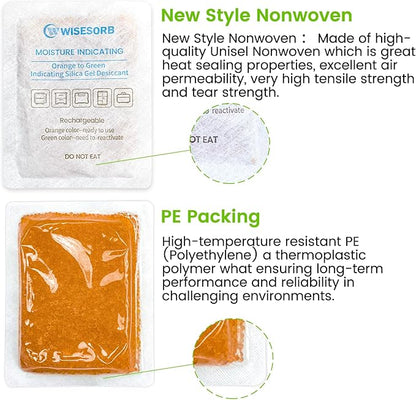 3Pcs 100g Rechargeable Desiccant Packs, Moisture Absorbing Bag, Silica Gel - Image 3