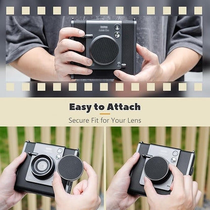 Silicone-Textured Lens Cap for Fujifilm Insta Wide Evo, Aluminum Anti-Dust - Image 4