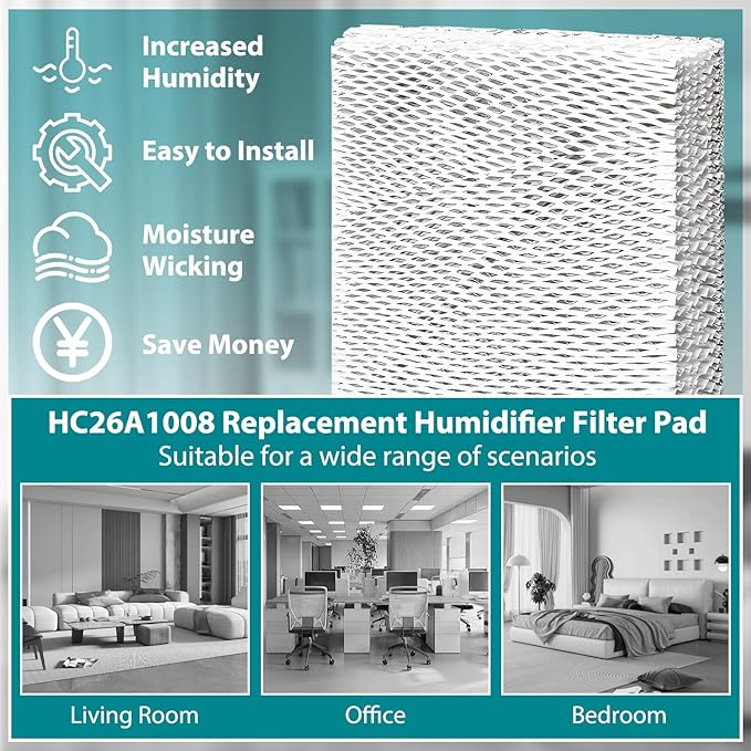 HASMX Humidifier Wick Filter Water Pad - Image 7