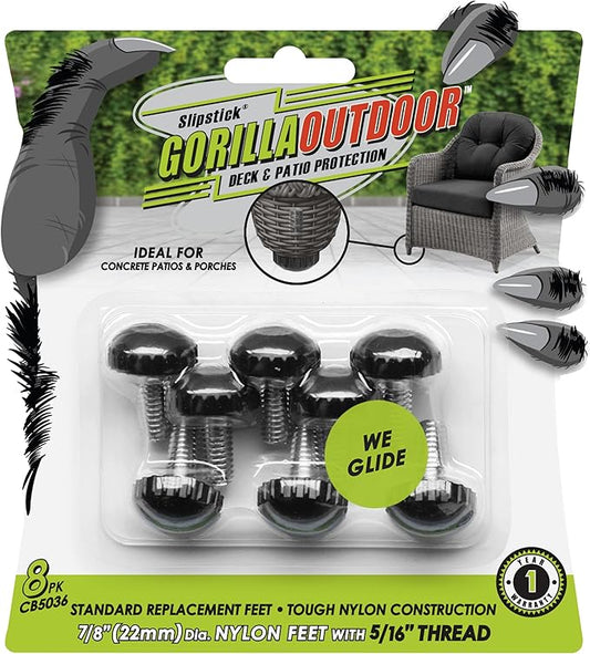 Slipstick Gorilla Outdoor Adjustable Furniture Levelers Weatherproof Screw in by Slipstick
