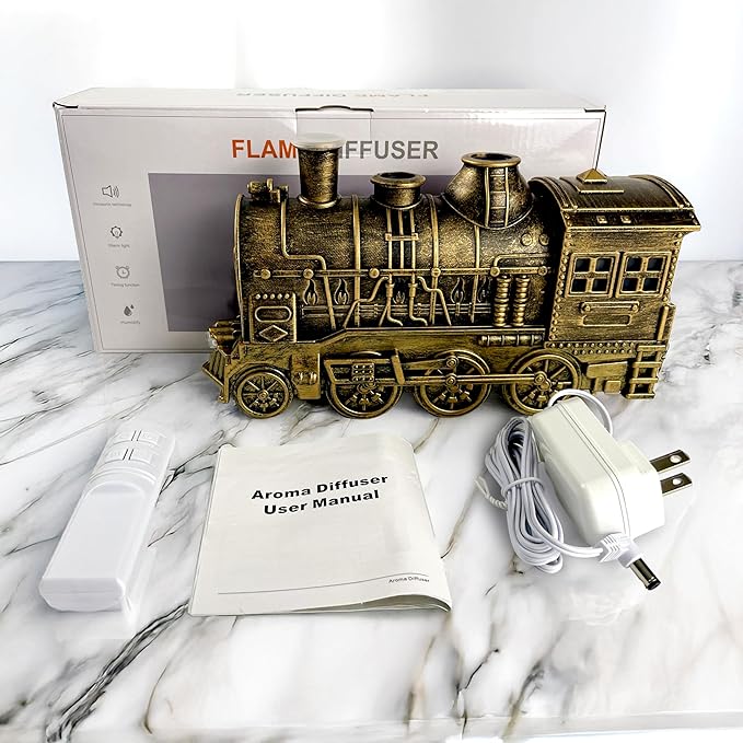 OMEO Gold Small Train Aromatherapy Humidifier & Essential Oil Diffuser - Image 9