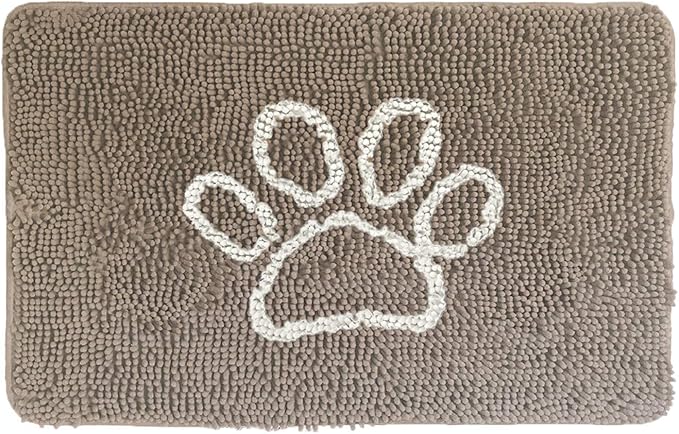 GORILLA GRIP SOAKSTOPPER Dog Door Mat, Machine Washable Rug Absorbent Doormat by GorillaGrip