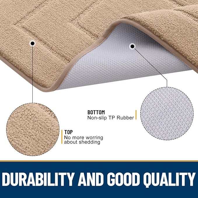 Smiry Dog Door Mat for Muddy Paws, Absorbs Moisture and Dirt, Low-Profile - Image 3