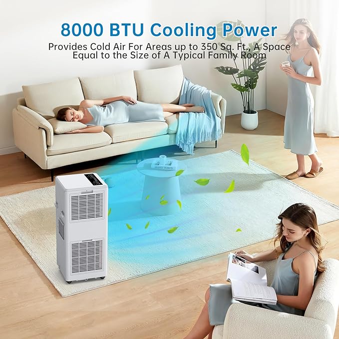 8000 BTUs Portable Air Conditioner - Image 5