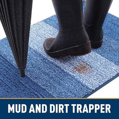 Smiry Dog Door Mat for Muddy Paws, Absorbs Moisture and Dirt, Low-Profile - Image 2