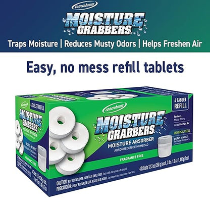 Concrobium 378489 Moisture Grabbers Moisture Absorber Refill Tablets, 4 Tablet - Image 3