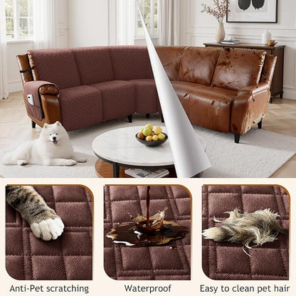 Arfntevss Waterproof Recliner Sectional Couch Covers - Image 6