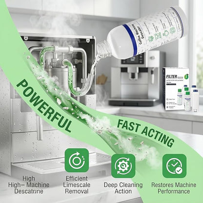 Descaling Kit Compatible with Delonghi Coffee Machines: 2 Full Maintenance - Image 3
