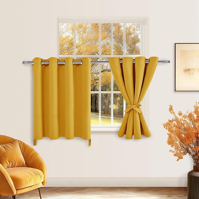 Hiasan RV Blackout Curtains for Bedroom, 52 x 30 Inches Long - Image 2