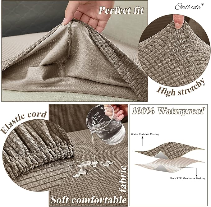 12Pcs Outdoor Stretch Cushion Covers, Waterproof Outdoor Chair Cushion Covers - Image 3