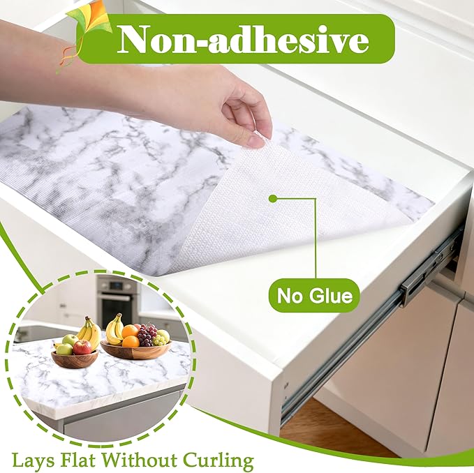 Cabinet Shelf Liner 10 Inch Wide X 20 Ft Cabinet Drawer Liners Non-Adhesive - Image 5