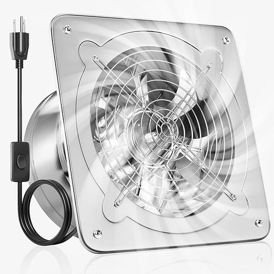 Voltset 6-Inch Metal Exhaust Fan, 294CFM Vent Fan by Voltset