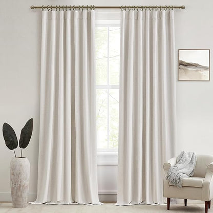 100% Blackout Curtains 94 Inches Long by QJMYDECO