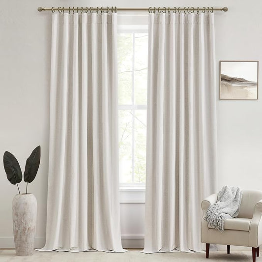 9ft Farmhouse Blackout Curtains by QJMYDECO