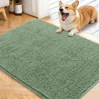 OLANLY Dog Door Mat for Muddy Paws 40x32, Absorbs Moisture and Dirt, Absorbent by OLANLY