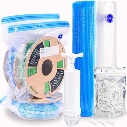 OVV3D Filament Storage Bags 44pcs, 3D Printer 20 Vacuum Sealed Kit by OVV3D