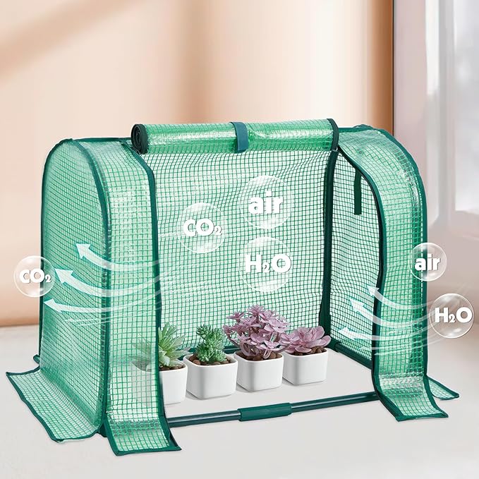 Mini Greenhouse Indoor, Tabletop Garden Nursery Plant Cover Tent Humidity Domes - Image 6