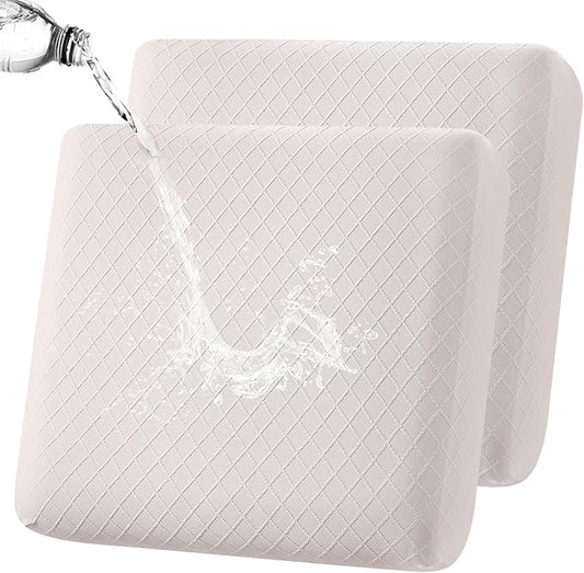 Fuloon Waterproof Seat Cushion Covers 2 PCS, Stretch Sofa Cushion Slipcovers by Fuloon
