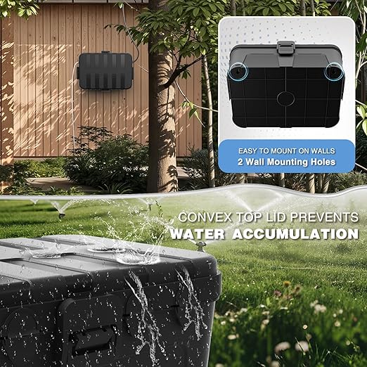 Flemoon Large Outdoor Electrical Box, IP54 Waterproof Extension Cord Cover - Image 7