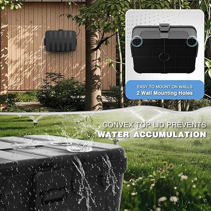 Flemoon Large Outdoor Electrical Box, IP54 Waterproof Extension Cord Cover - Image 7