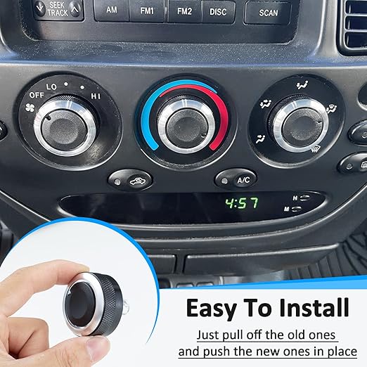 TOPINSTALL Custom 3PCS AC Climate Control Switch Knobs Compatible - Image 4
