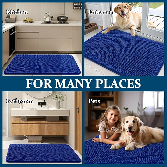 OLANLY Dog Door Mat for Muddy Paws 70x46, Absorbs Moisture and Dirt, Absorbent - Image 8