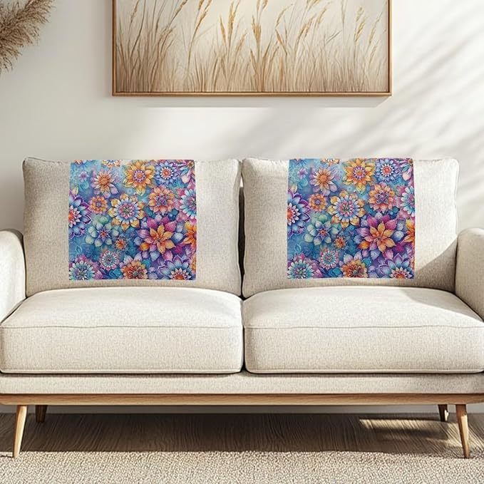 Tropical Flower Sofa Headrest Covers Anti-Fade Protective Sofa Covers - Image 3
