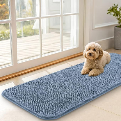 OLANLY Dog Door Mat for Muddy Paws 47x17, Absorbs Moisture and Dirt, Absorbent by OLANLY