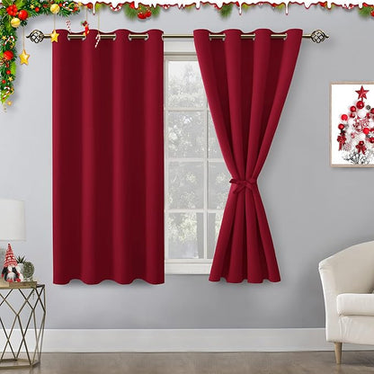 Hiasan Blackout Curtains for Bedroom, 52 x 54 Inches Long by Hiasan