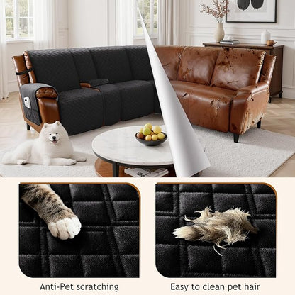 Arfntevss Waterproof Recliner Sectional Couch Covers - Image 3