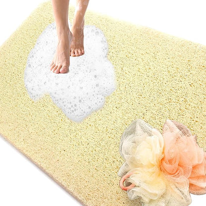 Shower Mats Non Slip for Elderly, 24x47’’Extra Lager Loofah Bath Mats for Shower by NQWei