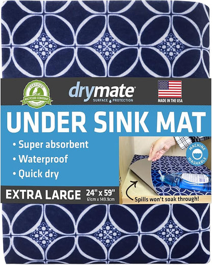 Drymate Premium XL Under Sink Mat, Waterproof Cabinet Protection Mats by Drymate