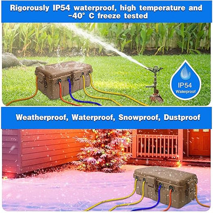 Hrensaw Medium Outdoor Electrical Box, IP54 Waterproof Extension Cord Cover w/6 - Image 5