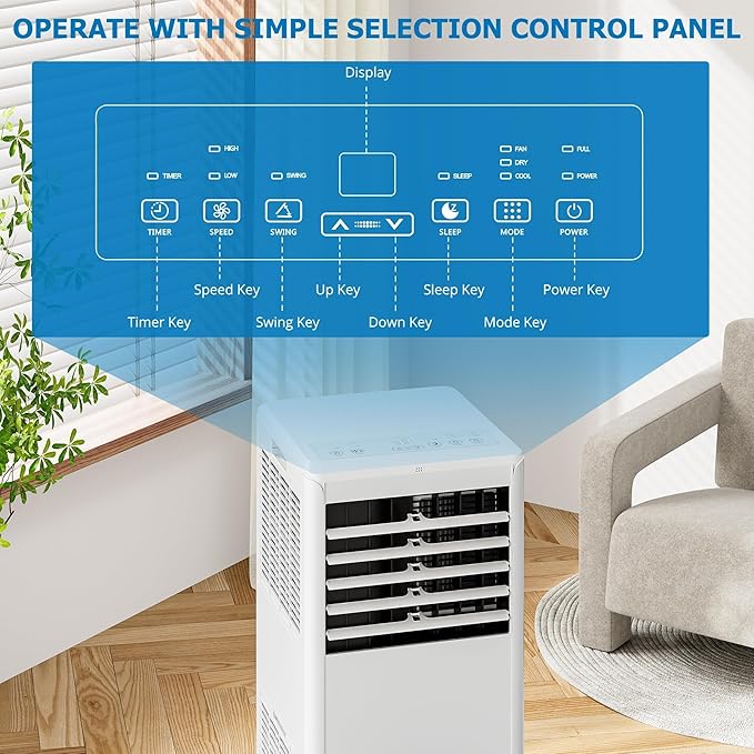 GarveeLife 8000 BTU Portable Air Conditioner - Image 5